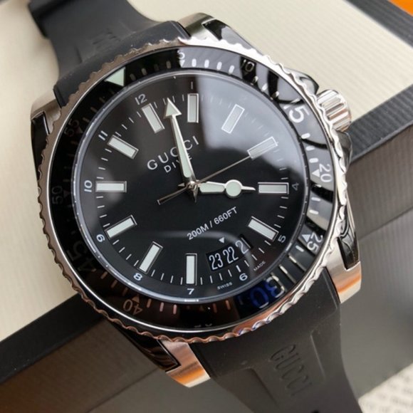 GUCCI PVD SPORT 45MM DIVE WATCH! WITH BOX! NEW! - Picture 5 of 5